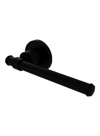 Washington Square Collection Toilet Paper Holder Matte Black