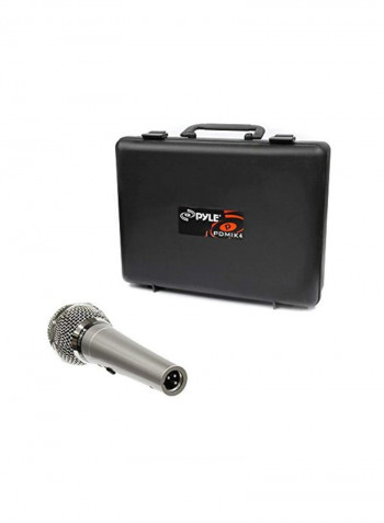 Dynamic Microphone With Carry Case PDMIK4 Silver/Black