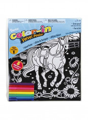 Horse Printed Velvet Poster White/Black reviews Horse Printed Velvet Poster White/Black