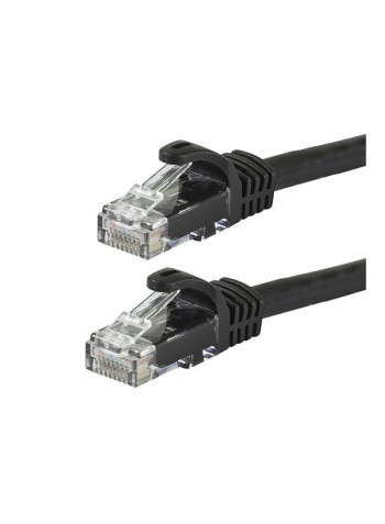 Cat5e Ethernet Patch Cable 9.1inch Black/Clear