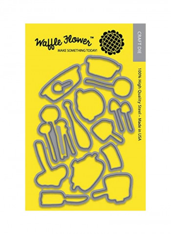 Home Made Waffle Flower Die Silver
