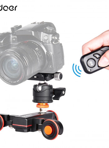Motorized Video Camera Dolly With Scale Indication Black
