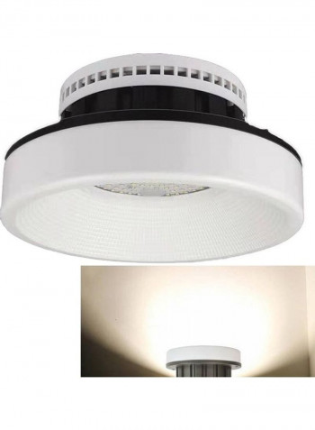 Mining Chandelier Ceiling LED Light White/Black 30 x 30 x 25centimeter