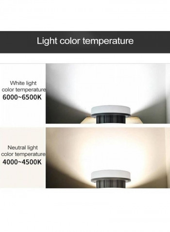 Mining Chandelier Ceiling LED Light White/Black 30 x 30 x 25centimeter
