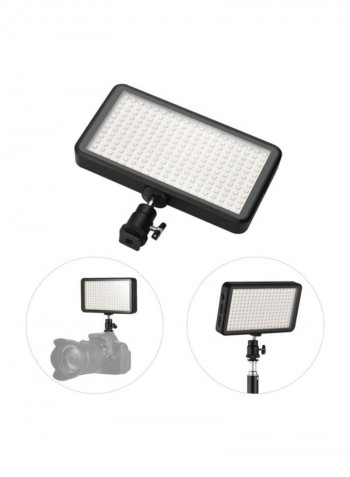 8-Piece Dimmable LED Video Light Black