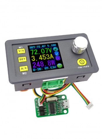 Digital LCD Display Voltmeter Grey
