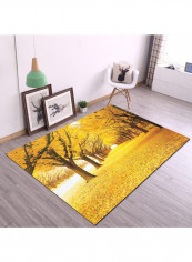 Modern Simple Print Non-Slip Area Rug Gold 80x120centimeter
