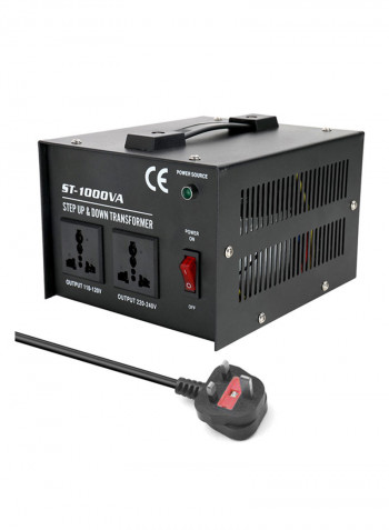 Household Electrical Appliance Voltage Converter Black 28x16x20centimeter