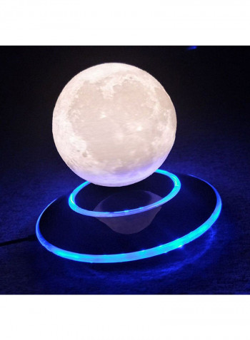 Magnetic Levitation 3D Moon Floating Lamp White