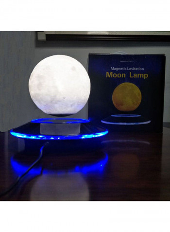 Magnetic Levitation 3D Moon Floating Lamp White