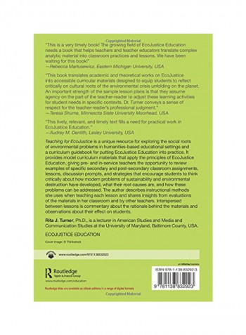 Teaching For EcoJustice Paperback