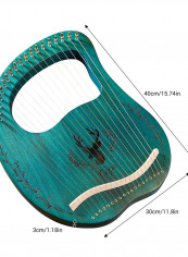 19 Stings Lyre Harp Features Wooden Resonance Box Blue reviews 19 Stings Lyre Harp Features Wooden Resonance Box Blue