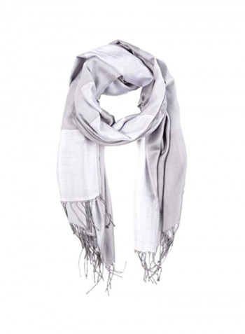 Nicola Reversible Scarf Light Grey