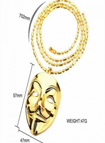 18 Karat Gold Plated Pendant Necklace