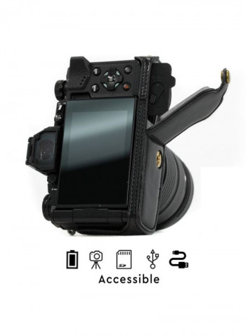 Half-Bottom Protective Camera Case Black