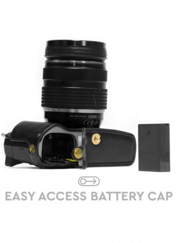 Half-Bottom Protective Camera Case Black