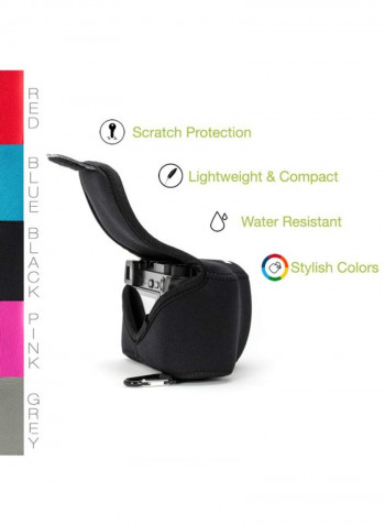 Protective Camera Case With Carabiner For Nikon Black