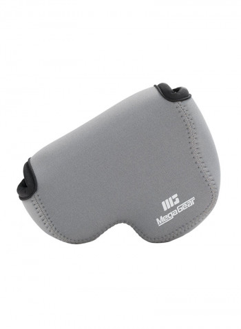 Protective Camera Case With Carabiner For Nikon Coolpix L340 Grey