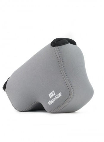 Protective Camera Case With Carabiner For Nikon Coolpix L340 Grey