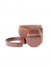 Protective Camera Case With Strap For Canon Brown