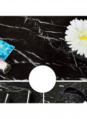 Decorative Flower Style Self Adhesive Wallpaper Black/White 60x  90cm