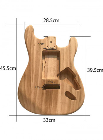 Unfinished Electric Guitar Barrel
