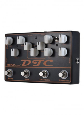 4-in-1 Electric Guitar Effects Pedal Distortion+overdrive+loop+delay