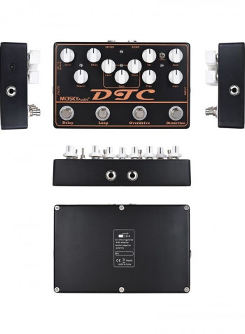 4-in-1 Electric Guitar Effects Pedal Distortion+overdrive+loop+delay
