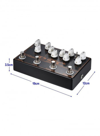 4-in-1 Electric Guitar Effects Pedal Distortion+overdrive+loop+delay