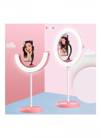 Foldable Selfie Ring Light White