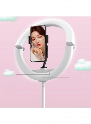 Foldable Selfie Ring Light White