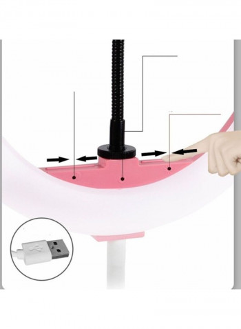 Foldable Selfie Ring Light White