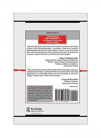 The Quest For The Nazi Personality Paperback