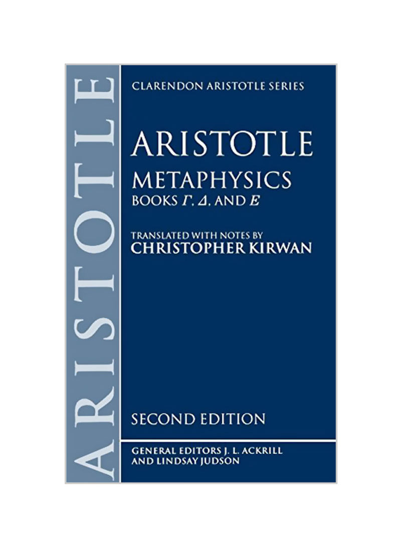 Metaphysics: Books Gamma, Delta, And Epsilon Paperback 2