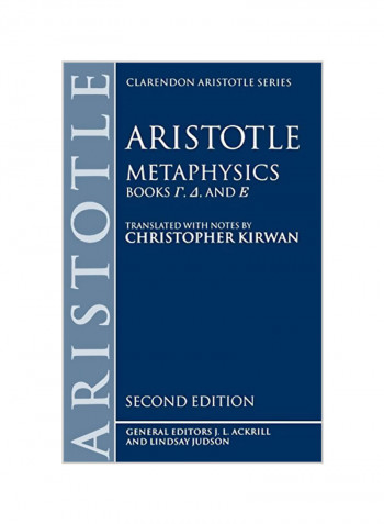 Metaphysics: Books Gamma, Delta, And Epsilon Paperback 2