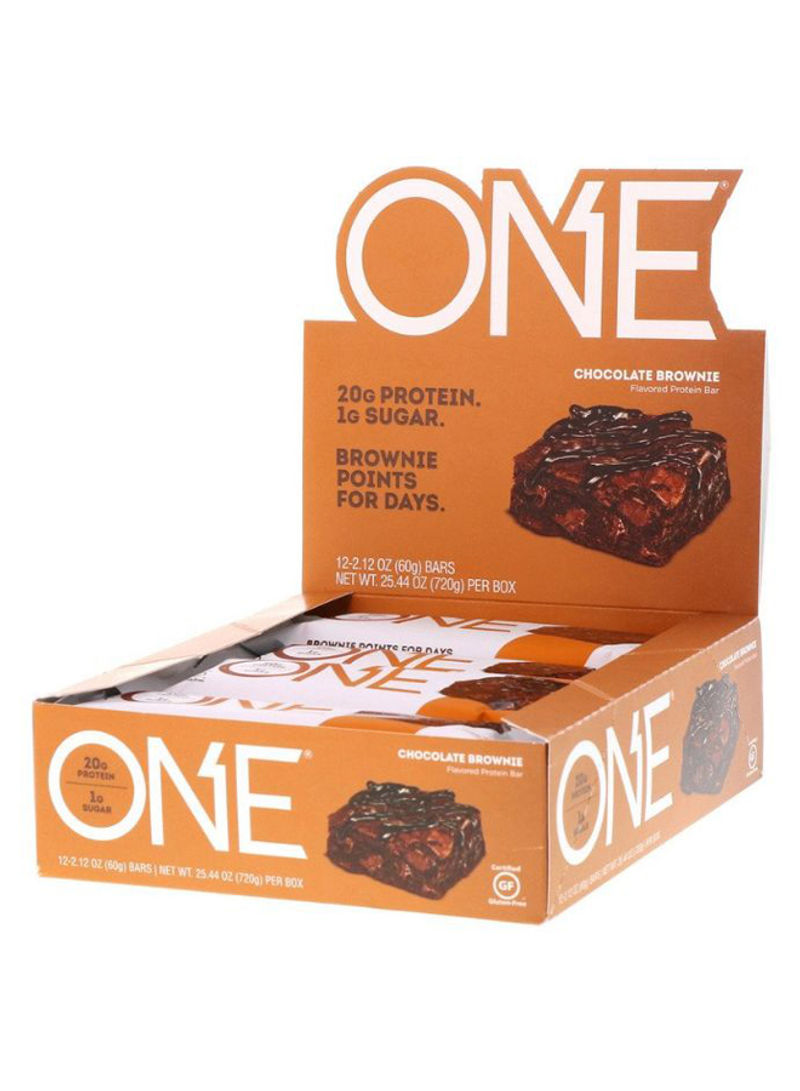 Pack Of 12 Chocolate Brownie Flavor Protein Bar