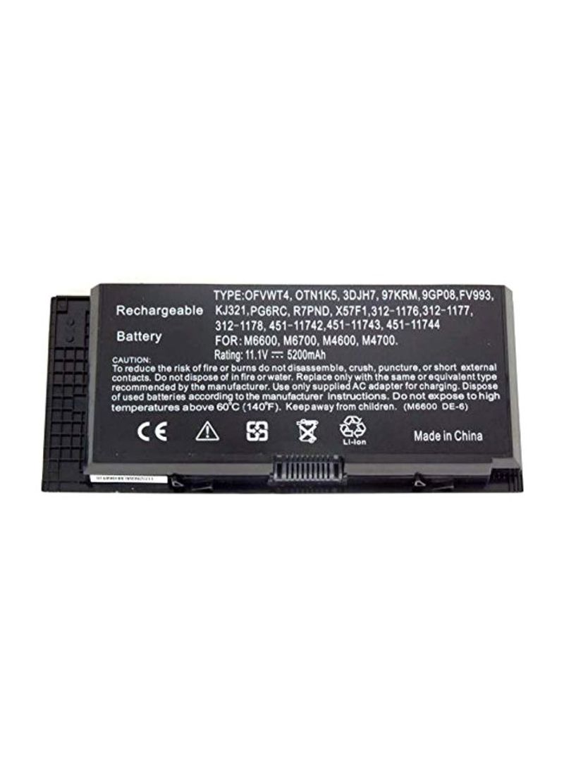 Replacement Laptop Battery For Dell FV993 Black