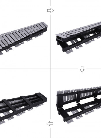 Silver Stylish 30 Notes Glockenspie