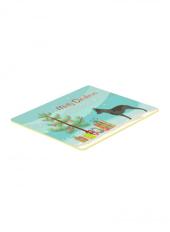 Australian Cattle Dog Christmas Kitchen Mat Multicolour 11 x 14inch