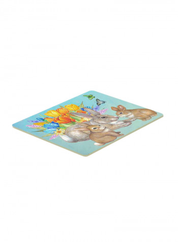 Rabbit Kitchen/Bath Mat Multicolour 11 x 14inch