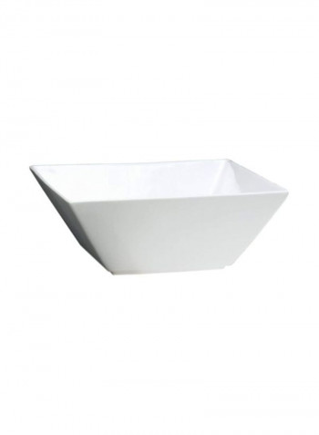Set Of 6 Deep Square Bowls White 5.75x5.75x5.75inch