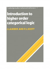Introduction To Higher Order Categorical Logic Paperback English by J. Lambek