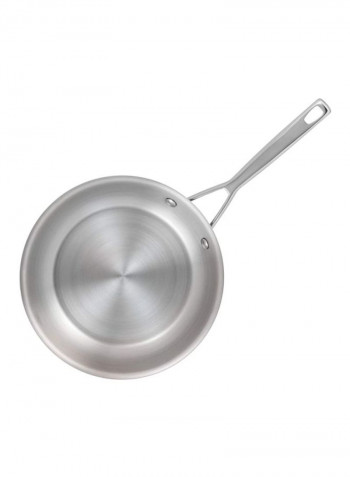 Stainless Steel Stir Fry Wok Pan Silver 10.75inch