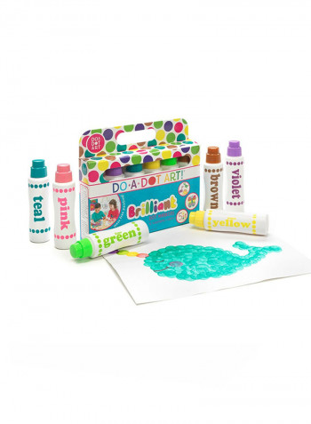 6-Piece Doadot Marker Brilliant Washable Multicolour