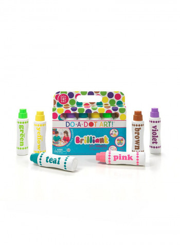 6-Piece Doadot Marker Brilliant Washable Multicolour