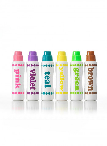 6-Piece Doadot Marker Brilliant Washable Multicolour