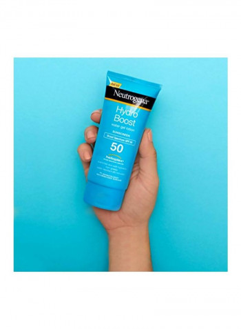 طقم جل كريم واقي من الشمس هايدرو بوست بأساس مائي وعامل حماية من الشمس SPF 50 مكون من 3 عبوات 3أوقية