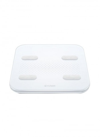 Yunmai Smart Digital Weighing Scale White 32 x 32cm