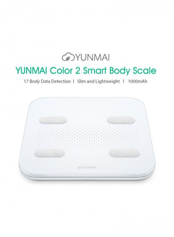 Yunmai Smart Digital Weighing Scale White 32 x 32cm