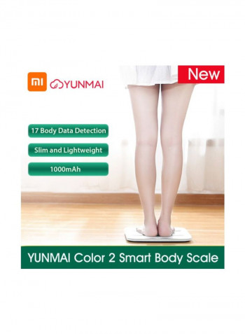 Yunmai Smart Digital Weighing Scale White 32 x 32cm